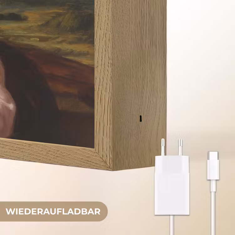 Mona - Klassiek - Roze Light Box met batterij (Wandlamp) middel -USP_websiteoplaadbaarDE