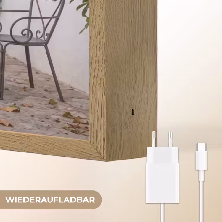 Ochtendjas - Krulspelden - Roze Light Box met batterij (Wandlamp) middel -USP_websiteoplaadbaarDE