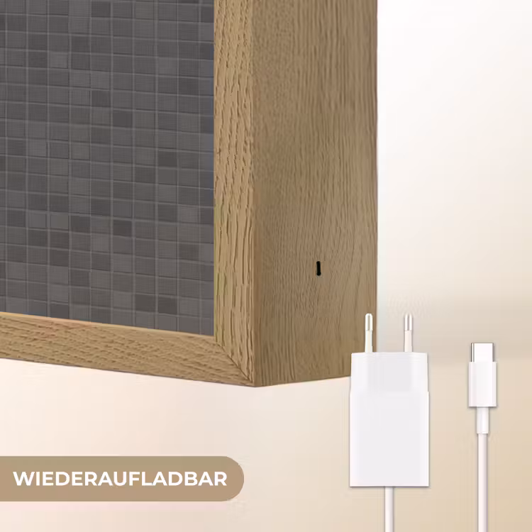 Mozaïek - Patroon - Zwart Light Box met batterij (Wandlamp) middel 907 -USP_websiteoplaadbaarDE