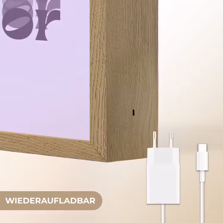 Mucho amor - Paars - Gelaagde letters Light Box met batterij (Wandlamp) middel -USP_websiteoplaadbaarDE