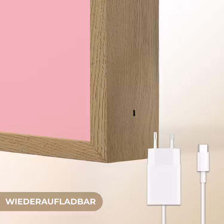 Mond - BLAH BLAH - Roze Light Box met batterij (Wandlamp) middel -USP_websiteoplaadbaarDE