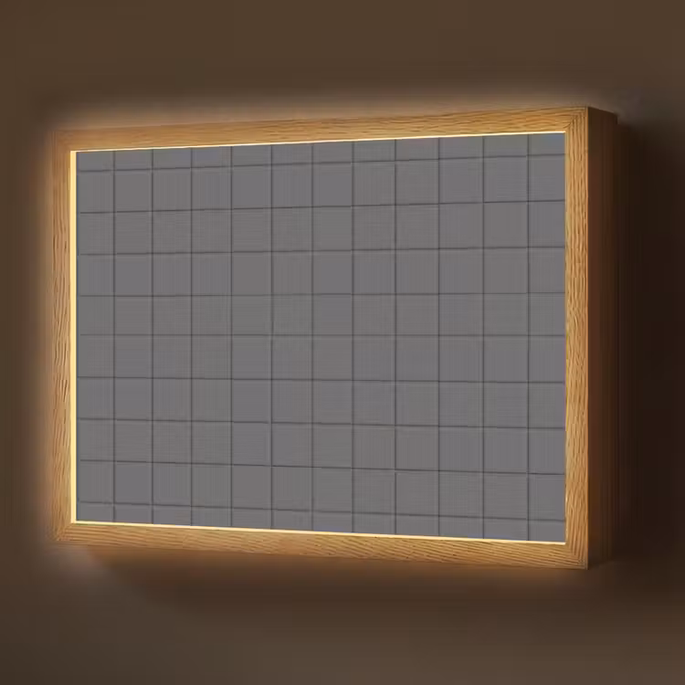 Patroon - Tegel - Grafiet - Grijs Light Box met batterij (Wandlamp) middel 907 -z3d_website