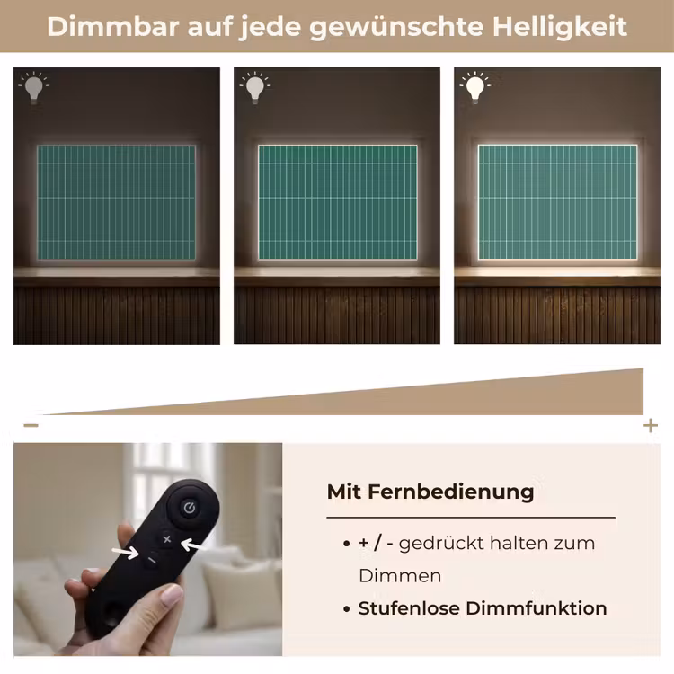 Patroon - Tegel - Saliegroen Light Box met batterij (Wandlamp) middel 907 -USP_dimbaarDE
