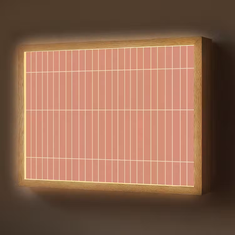 Patroon - Tegels - Terracotta Light Box met batterij (Wandlamp) middel 907 -z3d_website