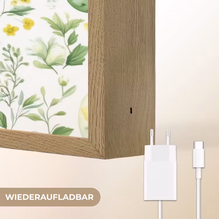 Patroon - Groen - Eieren Light Box met batterij (Wandlamp) middel -USP_websiteoplaadbaarDE