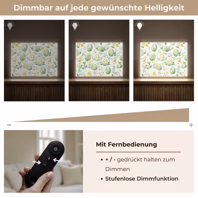 Patroon - Groen - Eieren Light Box met batterij (Wandlamp) middel -USP_dimbaarDE