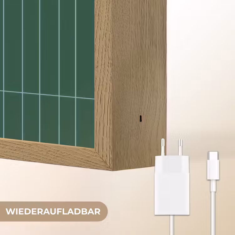 Patroon - Tegels - Donkergroen Light Box met batterij (Wandlamp) middel 907 -USP_websiteoplaadbaarDE