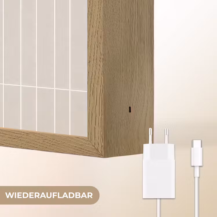 Patroon - Tegels - Zand Light Box met batterij (Wandlamp) middel 907 -USP_websiteoplaadbaarDE