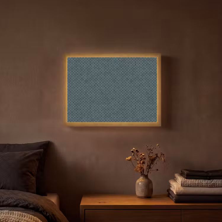 Patroon - Mozaïek - Groen Light Box met batterij (Wandlamp) middel 907 -sfeer4