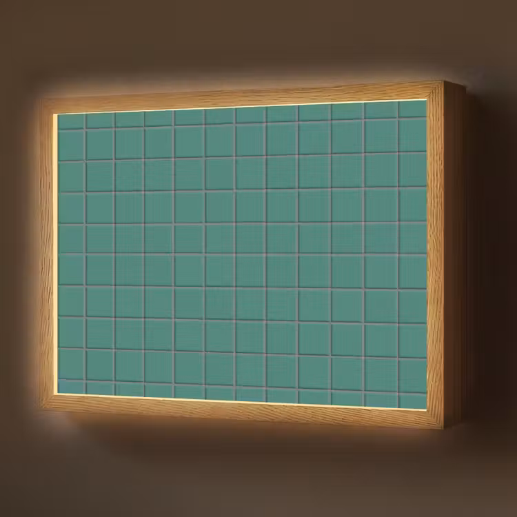 Patroon - Patroon - Smaragd Light Box met batterij (Wandlamp) middel 907 -z3d_website