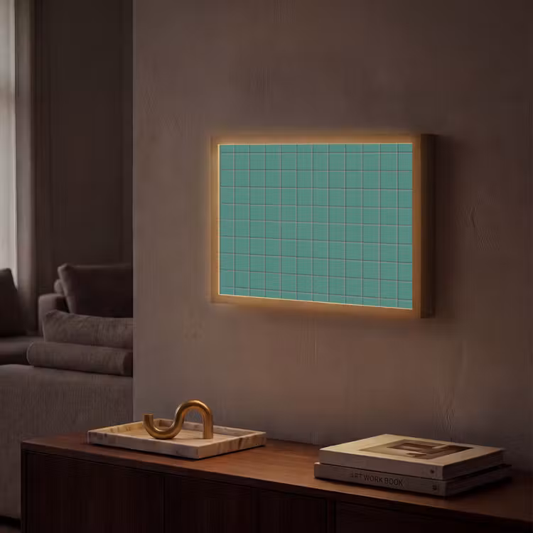 Patroon - Patroon - Smaragd Light Box met batterij (Wandlamp) middel 907 -sfeer1