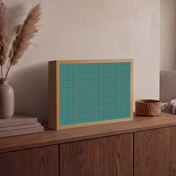 Patroon - Patroon - Smaragd Light Box met batterij (Wandlamp) middel 907 -sfeer2