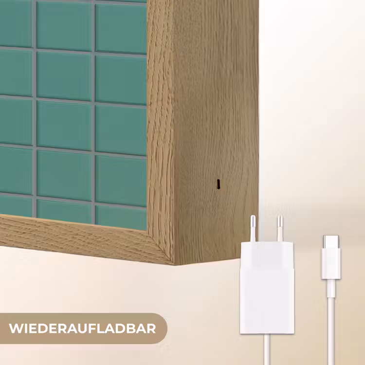 Patroon - Patroon - Smaragd Light Box met batterij (Wandlamp) middel 907 -USP_websiteoplaadbaarDE