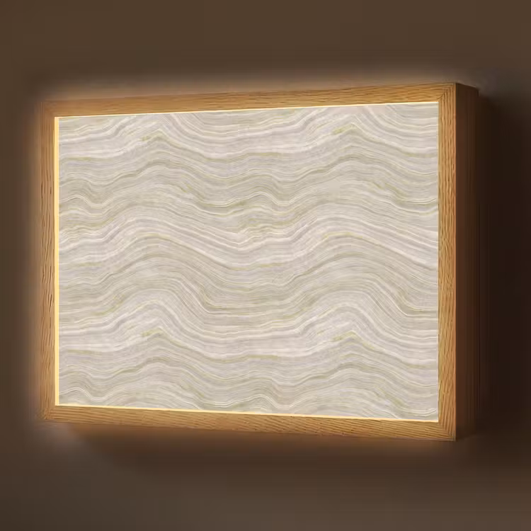 Patroon - Sereen - Groen Light Box met batterij (Wandlamp) middel 907 -z3d_website