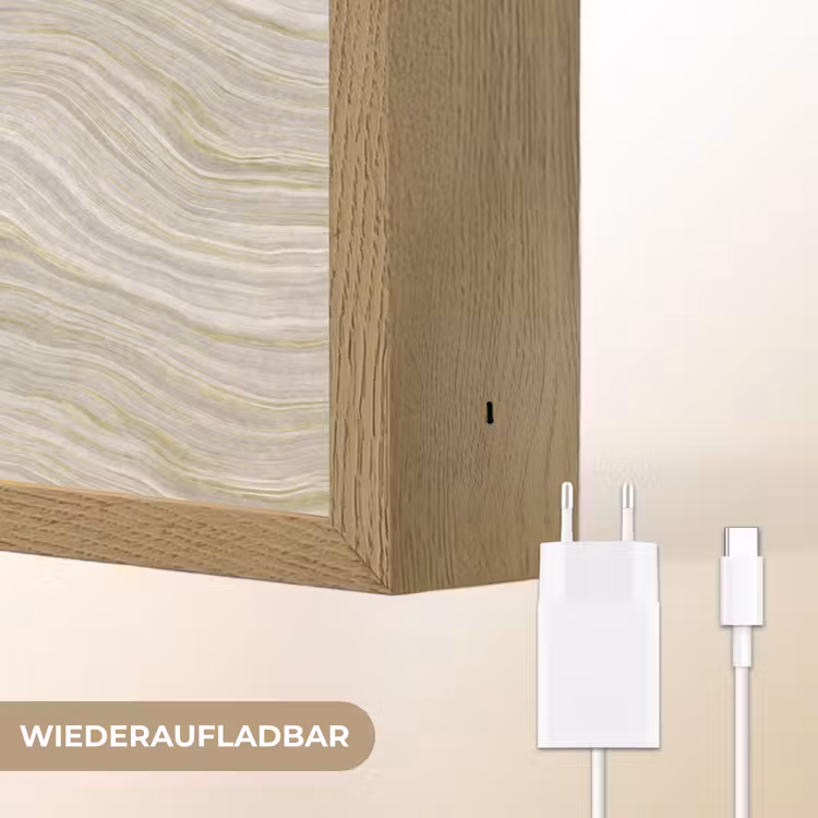 Patroon - Sereen - Groen Light Box met batterij (Wandlamp) middel 907 -USP_websiteoplaadbaarDE