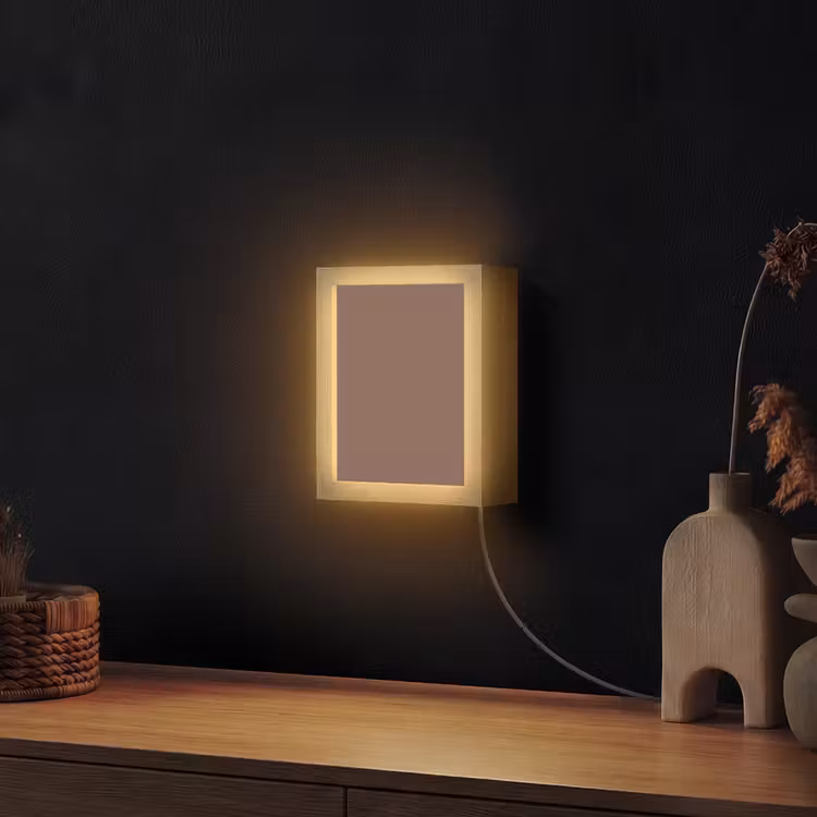 Muted - Chestnut - Bruin Light Box met kabel (Wandlamp) klein 929 -sfeer1
