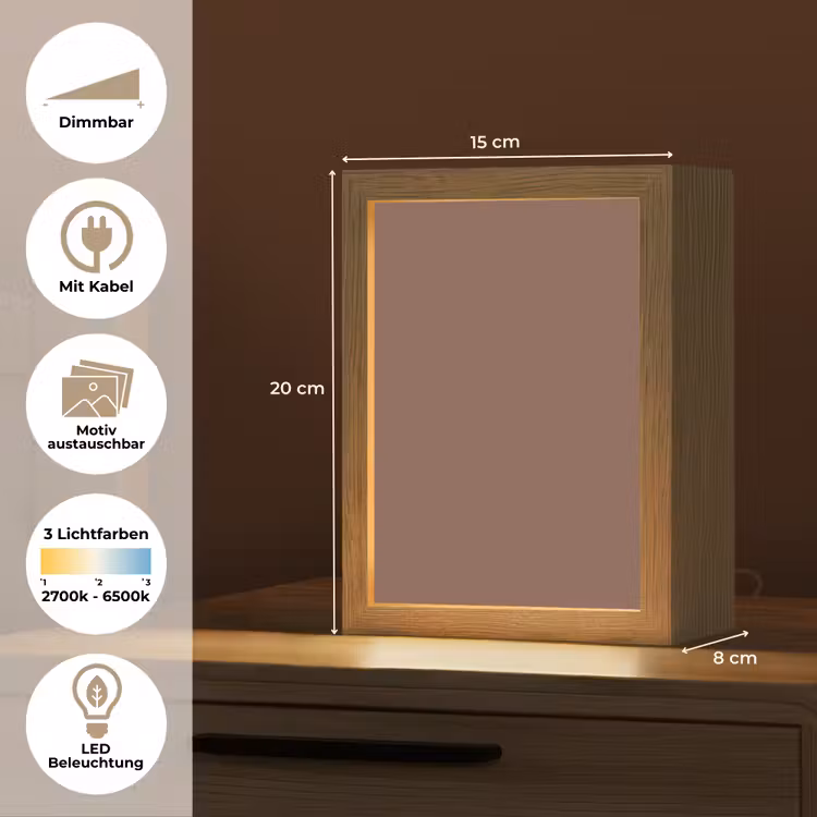 Muted - Chestnut - Bruin Light Box met kabel (Wandlamp) klein 929 -USP_websiteoverzichtDE