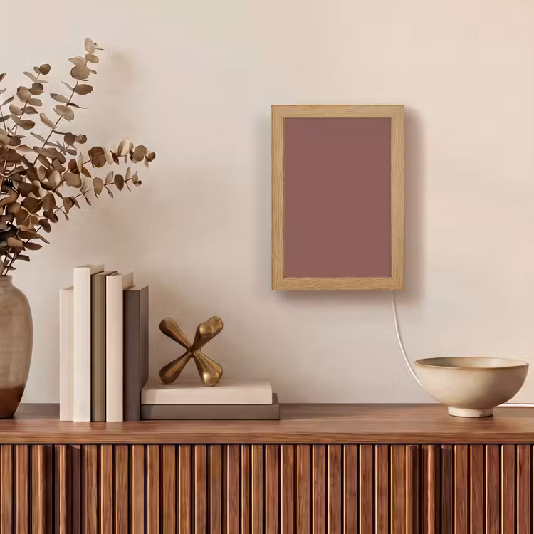 Muted - Raisin - Rood Light Box met kabel (Wandlamp) klein 929 -sfeer2