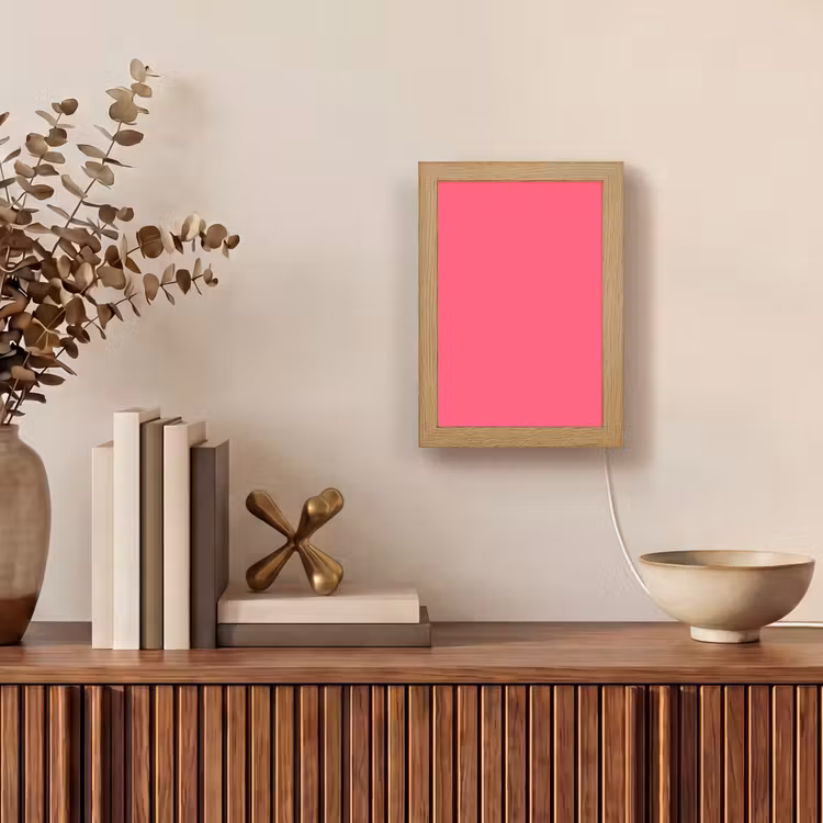 Neon - Flamingo - Roze Light Box met kabel (Wandlamp) klein 929 -sfeer2