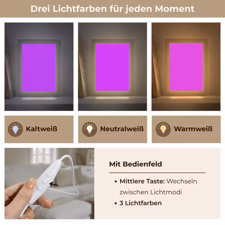 Neon - Orchid - Paars Light Box met kabel (Wandlamp) klein 929 -USP_lichtkleurDE