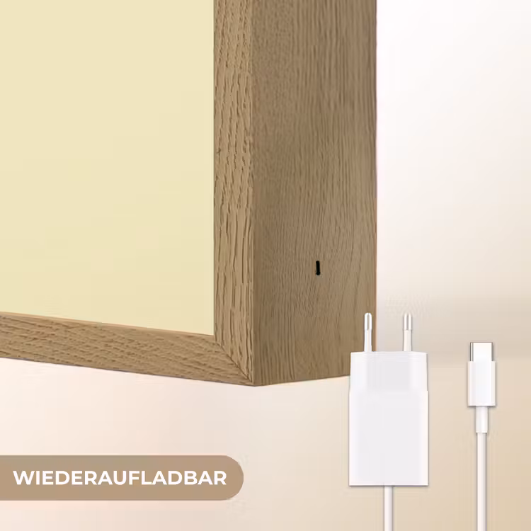 Oh hi - Geel - Monogram Light Box met batterij (Wandlamp) middel -USP_websiteoplaadbaarDE