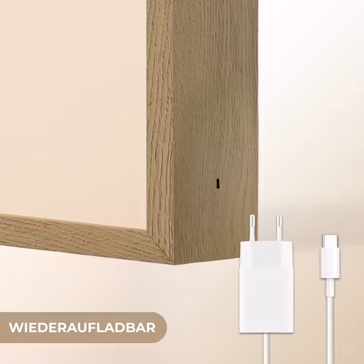 Oh honey - Rood - Schaduw Light Box met batterij (Wandlamp) middel -USP_websiteoplaadbaarDE