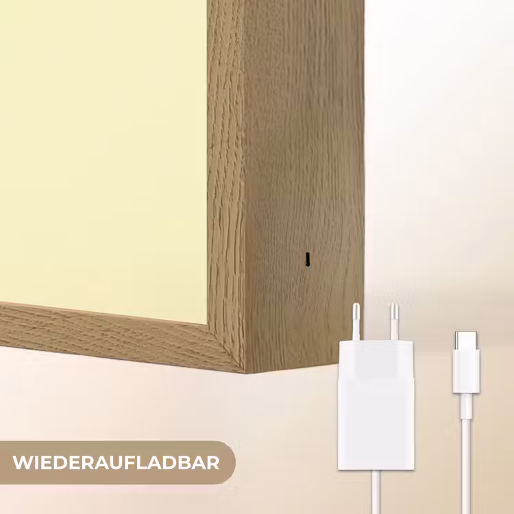 Oh darling - Geel - Hart Light Box met batterij (Wandlamp) middel -USP_websiteoplaadbaarDE