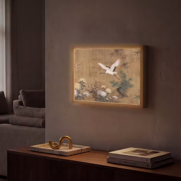 Oosters - Elegant - Kleurrijk Light Box met batterij (Wandlamp) middel -sfeer1