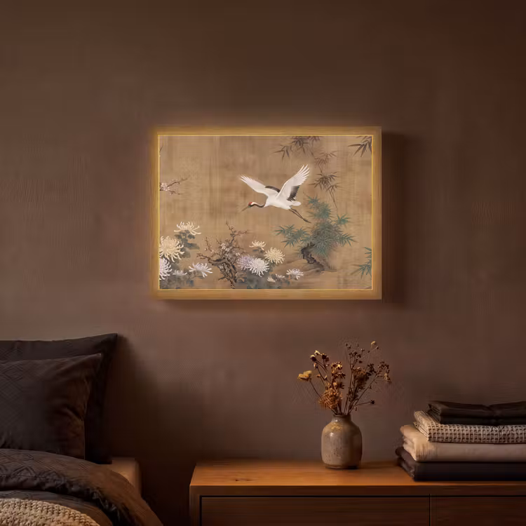 Oosters - Elegant - Kleurrijk Light Box met batterij (Wandlamp) middel -sfeer4