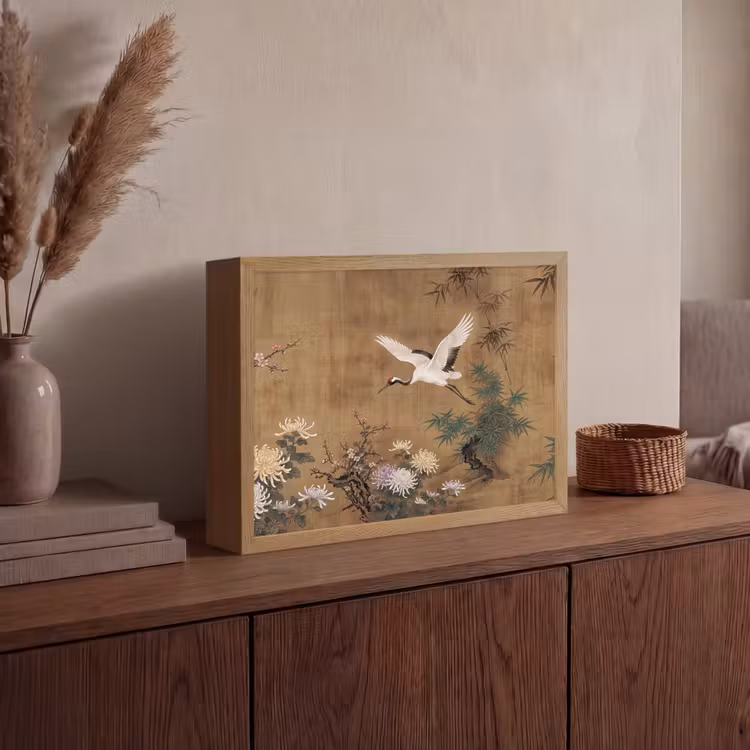 Oosters - Elegant - Kleurrijk Light Box met batterij (Wandlamp) middel -sfeer2