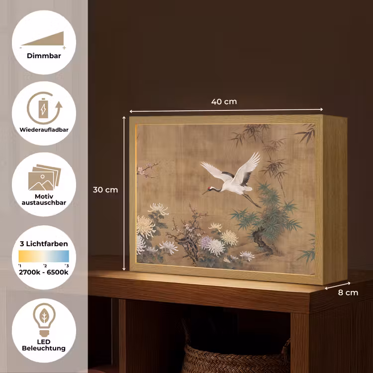 Oosters - Elegant - Kleurrijk Light Box met batterij (Wandlamp) middel -USP_websiteoverzichtDE