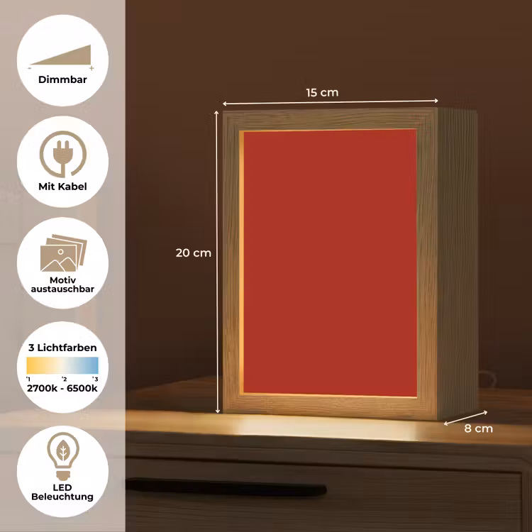 Oxblood - Maroon - Rood Light Box met kabel (Wandlamp) klein 929 -USP_websiteoverzichtDE