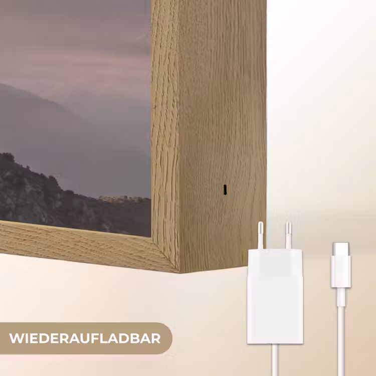 Panorama - Landschap - Bergen Light Box met batterij (Wandlamp) middel -USP_websiteoplaadbaarDE