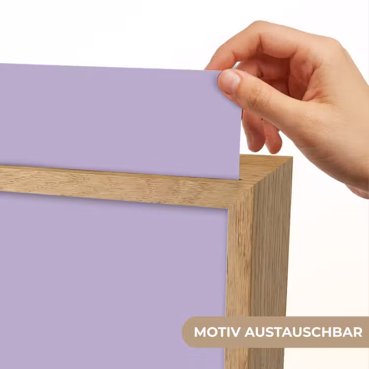 Pastel - Lilac - Paars Light Box met kabel (Wandlamp) klein 929 -USP_websiteprintDE