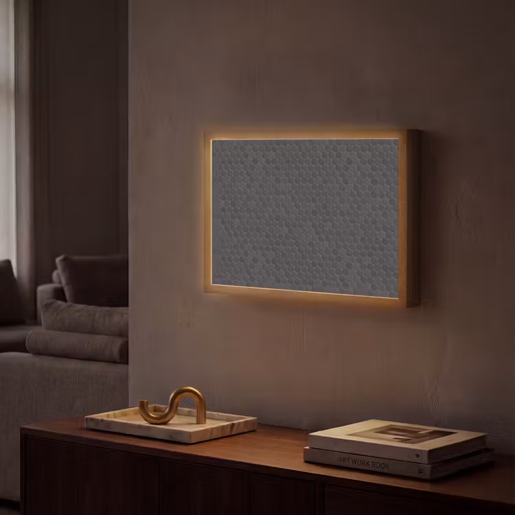 Penny - Mozaïek - Donkergrijs Light Box met batterij (Wandlamp) middel 907 -sfeer1