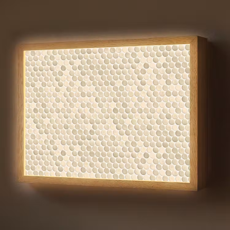 Penny - Mozaïek - Zand Light Box met batterij (Wandlamp) middel 907 -z3d_website