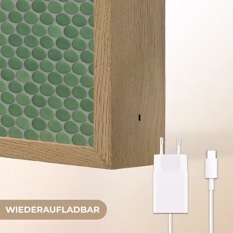 Penny - Mozaïek - Bosgroen - Green Light Box met batterij (Wandlamp) middel 907 -USP_websiteoplaadbaarDE