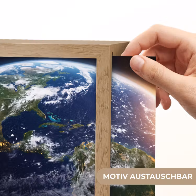 Lightbox - Wandleuchte - Planet – Weltraum – Kosmos - Planeet - Ruimte - Kosmos Light Box met kabel (Wandlamp) klein