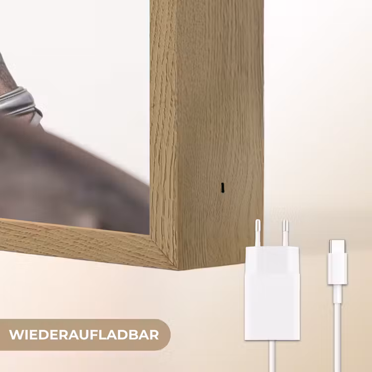 Portret - Paard - Elegant Light Box met batterij (Wandlamp) middel -USP_websiteoplaadbaarDE