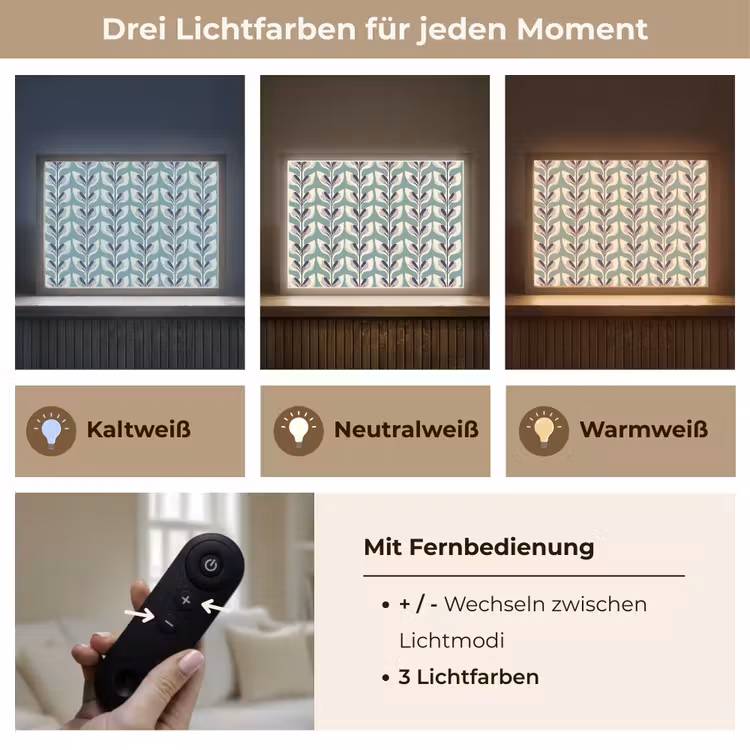 Retro - Modern - Groen Light Box met batterij (Wandlamp) middel 907 -USP_lichtkleurDE