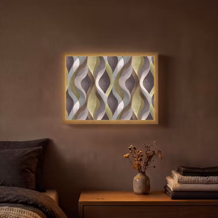 Retro - Banen - Kleurrijk Light Box met batterij (Wandlamp) middel 907 -sfeer4