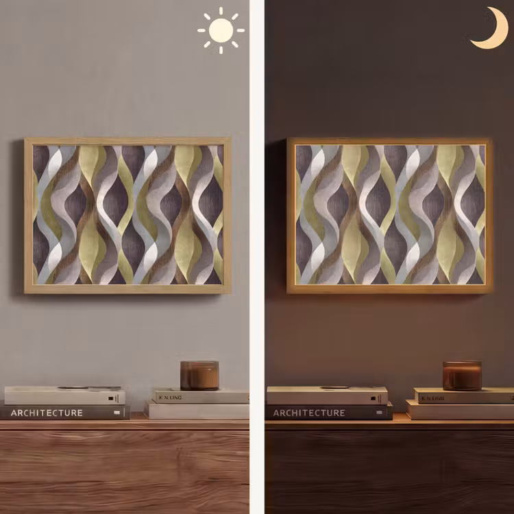 Retro - Banen - Kleurrijk Light Box met batterij (Wandlamp) middel 907 -sfeer3