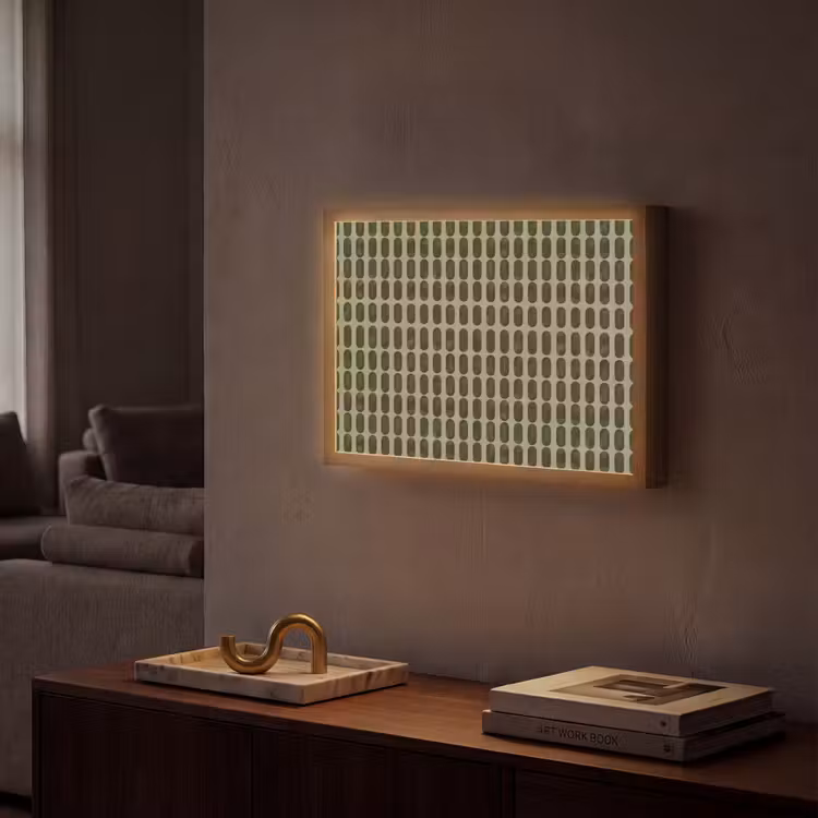 Ritmisch - Effect - Groen Light Box met batterij (Wandlamp) middel 907 -sfeer1
