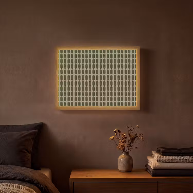 Ritmisch - Effect - Groen Light Box met batterij (Wandlamp) middel 907 -sfeer4