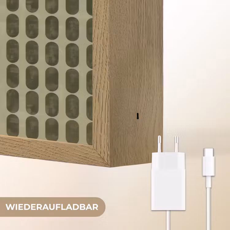 Ritmisch - Effect - Groen Light Box met batterij (Wandlamp) middel 907 -USP_websiteoplaadbaarDE