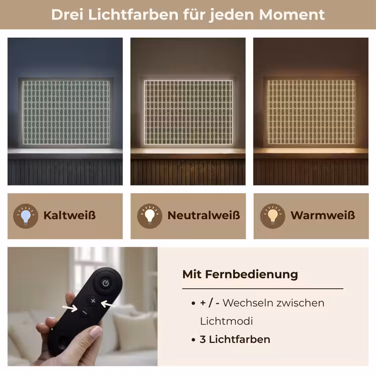 Ritmisch - Effect - Groen Light Box met batterij (Wandlamp) middel 907 -USP_lichtkleurDE