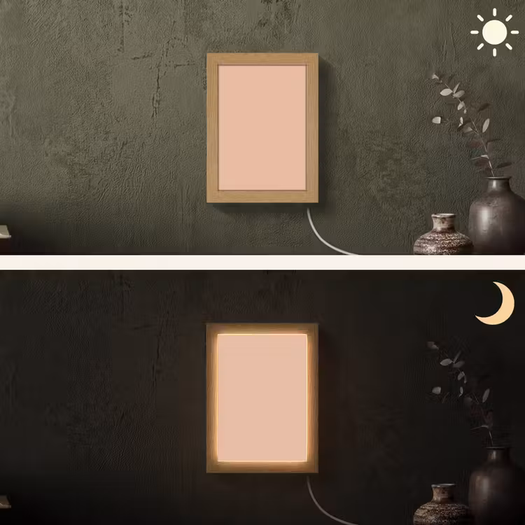 Blush - Terracotta - Nude Light Box met kabel (Wandlamp) klein 929 -sfeer3