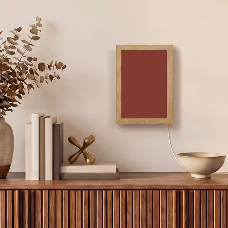 Rustic - Terracotta - Rood Light Box met kabel (Wandlamp) klein 929 -sfeer2