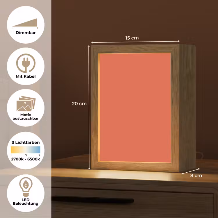 Rustic - Clay - Oranje Light Box met kabel (Wandlamp) klein 929 -USP_websiteoverzichtDE