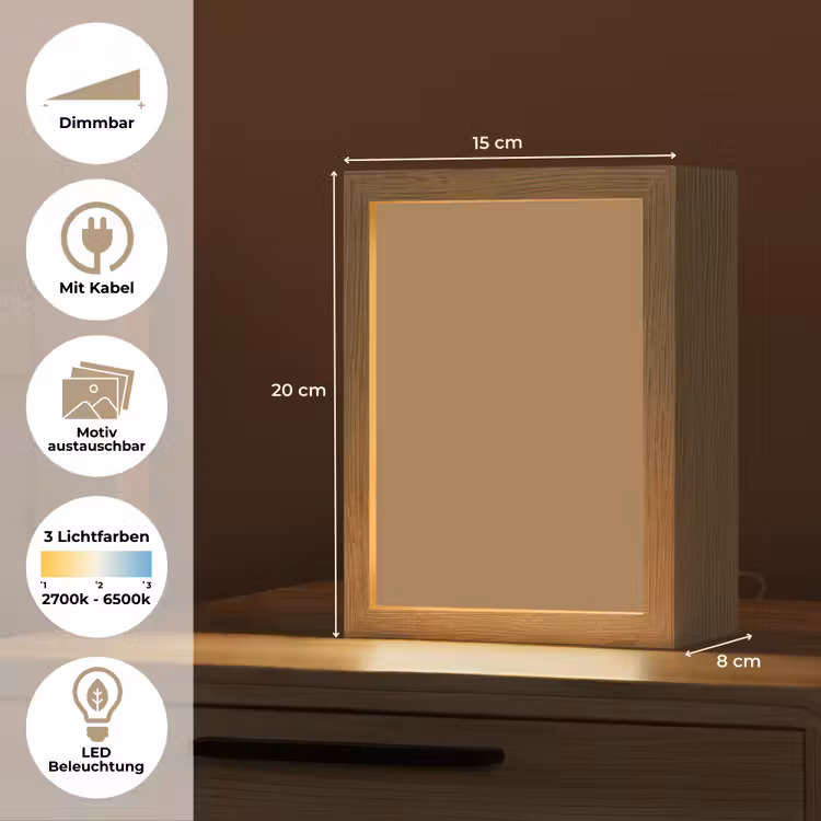 Sahara - Earth - Oranje Light Box met kabel (Wandlamp) klein 929 -USP_websiteoverzichtDE